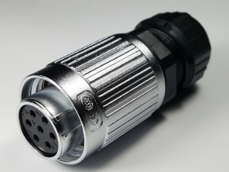 7 Pins waterproof screw on female circular connector plug YW-20-J07PE-02-001, 7 Pins screw onfemale circular connector plug, 7 pins waterproof cable connector, 7 pins connector, screw on cable connector,