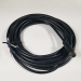 Straight plug M8 cable with locking nut, 5m - EEC0117