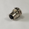 M12 back mount female bulkhead M12-4F-S, M12 4 pin bulkhead female connector, m12 sensor cable connector