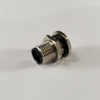 M12 back mount male bulkhead M12-4F2-P, M12 4 pin bulkhead male connector, m12 sensor cable connector