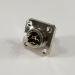 M12 flange mount male bulkhead - EEC0239