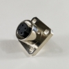 M12 flange mount female bulkhead M12-4H-S, M12 4 pin flange bulkhead female connector, m12 sensor cable connector