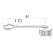 M12 cap with interanl thread pkg of 10 - EEC0300